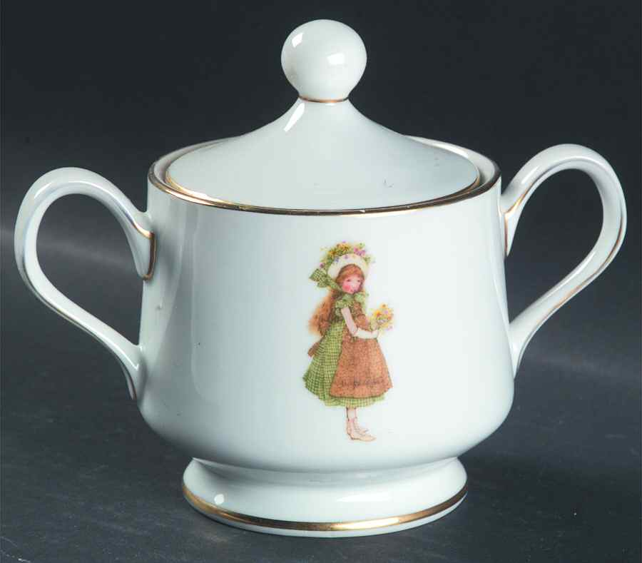 Green Girl Sugar Bowl & Lid by Holly Hobbie-1