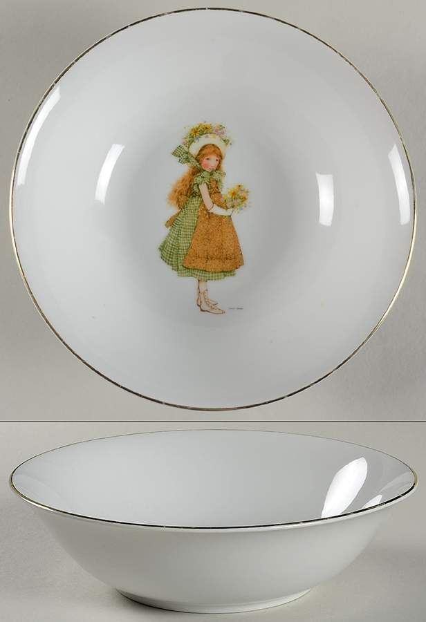 Green Girl 9" Round Vegetable Bowl by Holly Hobbie-1