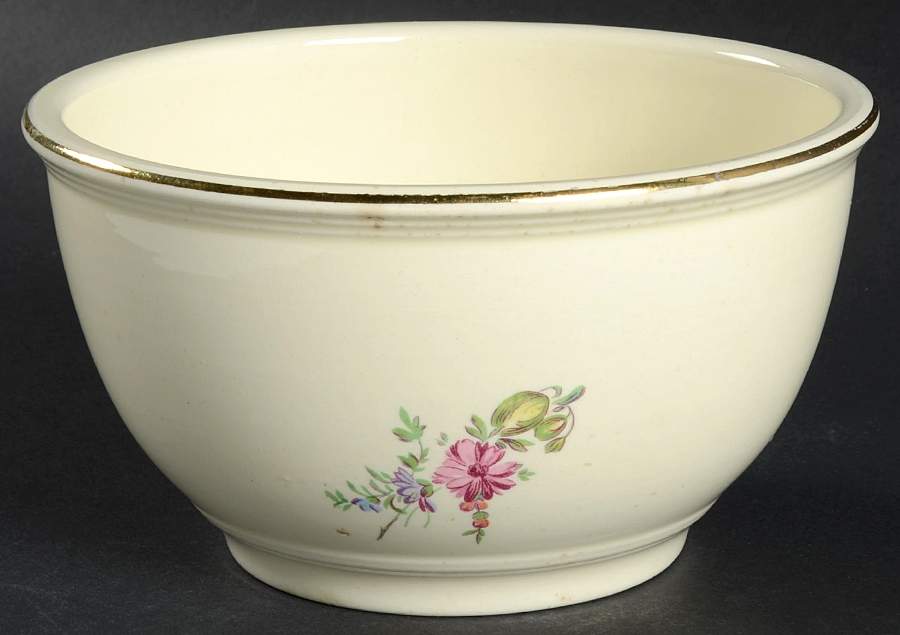 Priscilla Cream and White (Smooth) 6" Mixing Bowl by Household Institute-1
