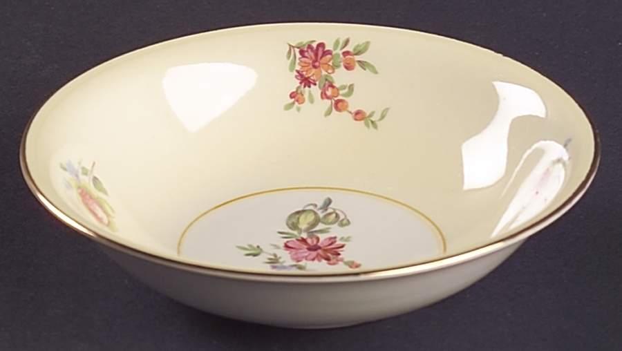 Priscilla Cream and White (Smooth) Fruit/Dessert (Sauce) Bowl by Household Institute-1