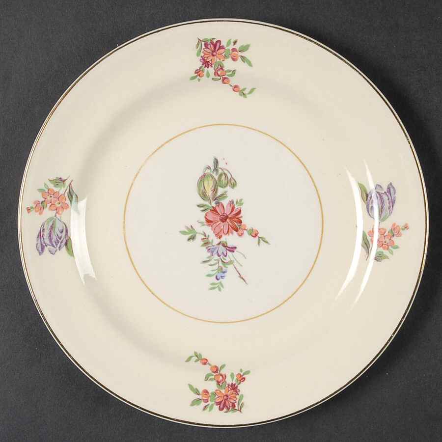 Priscilla Cream and White (Smooth) Bread & Butter Plate by Household Institute-1