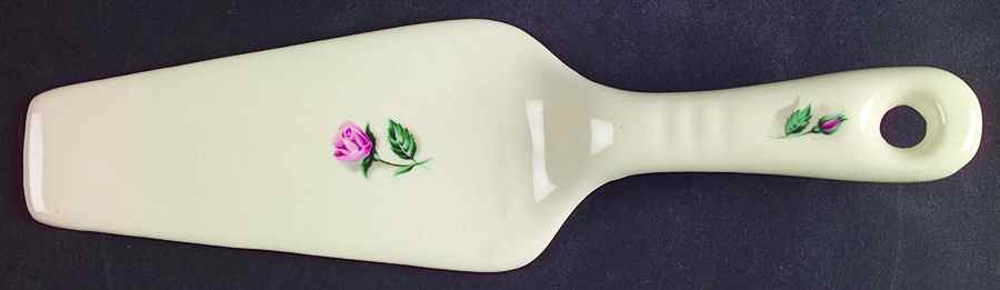 Rhythm Rose Solid Ceramic Pie/Cake Server by Household Institute-1