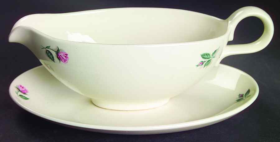 Rhythm Rose Gravy Boat & Underplate/Relish by Household Institute-1