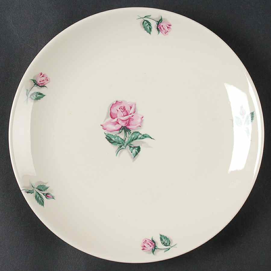 Rhythm Rose Dessert/Pie Plate by Household Institute-1