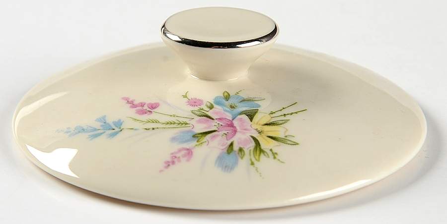 Bouquet Lid for Sugar Bowl by Hom Ec China-1