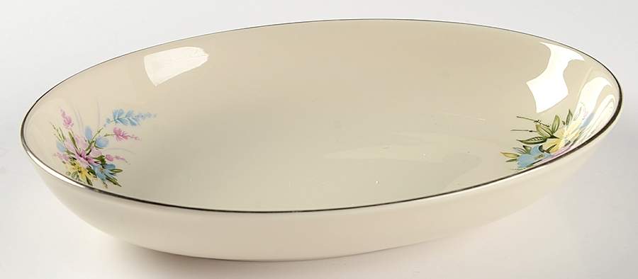 Bouquet 10" Oval Vegetable Bowl by Hom Ec China-1