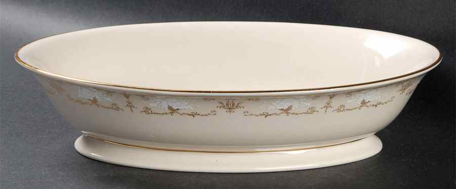 Brentwood Castles 10" Oval Vegetable Bowl by Hom Ec China-1
