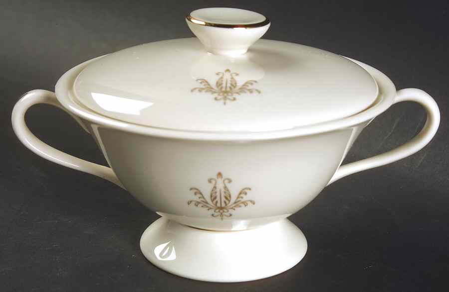 Brentwood Castles Sugar Bowl & Lid by Hom Ec China-1
