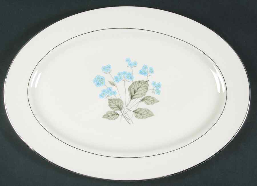Breath of Spring 15" Oval Serving Platter by Hom Ec China-1