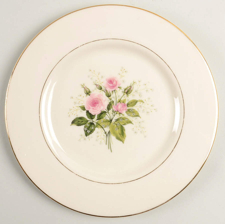 Provincial Rose Salad Plate by Hom Ec China-1