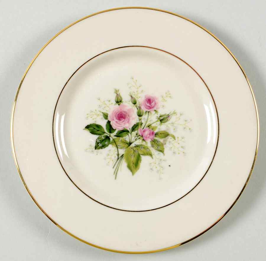 Provincial Rose Bread & Butter Plate by Hom Ec China-1