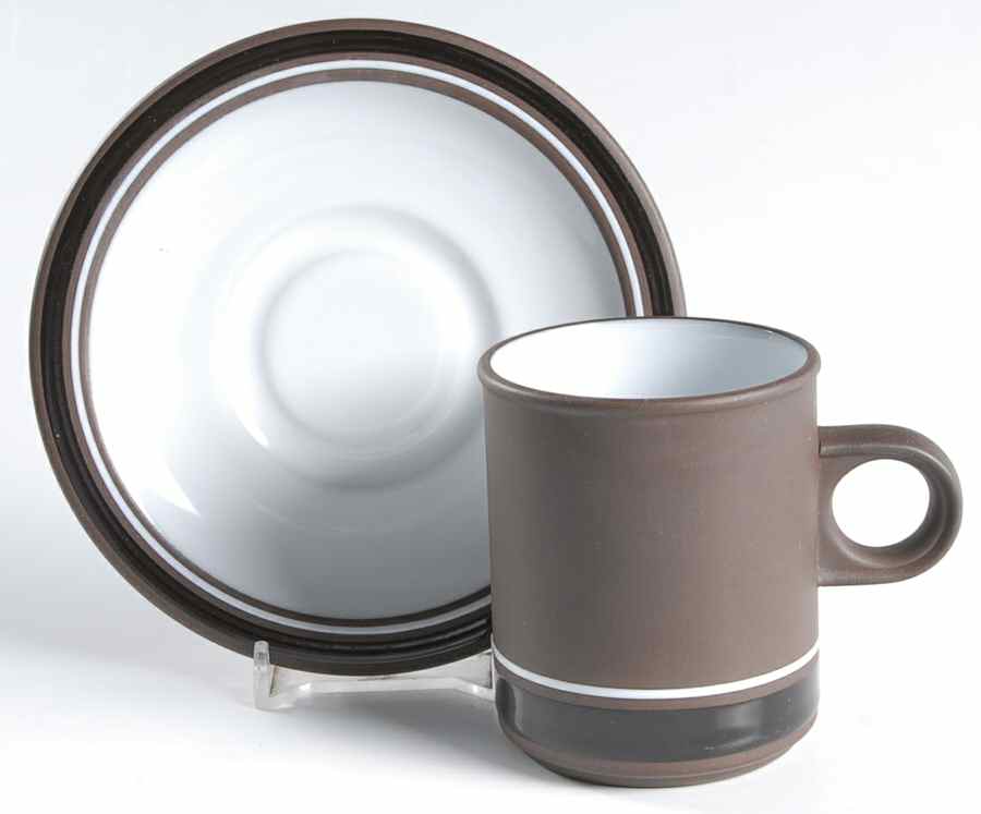 Contrast Flat Demitasse Cup & Saucer Set by Hornsea-1