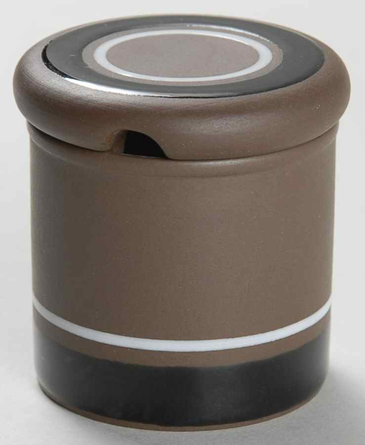 Contrast Mustard Jar & Lid by Hornsea-1