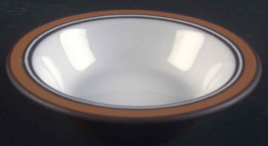 Contour Brown Rim Cereal Bowl by Hornsea-1