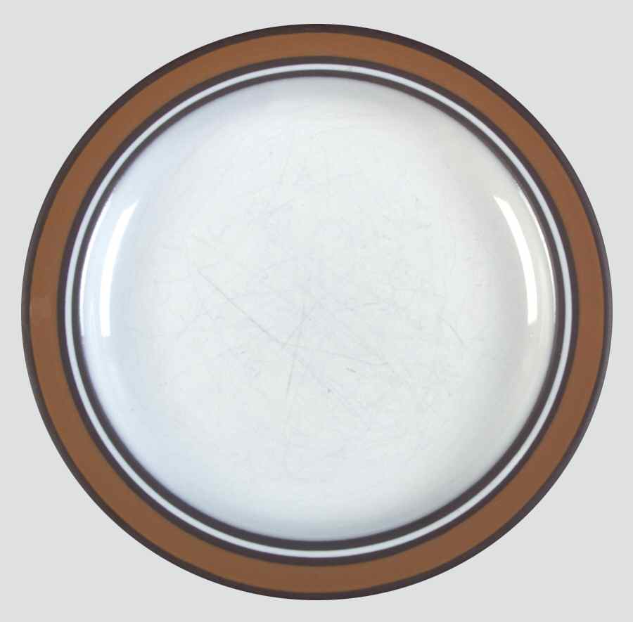 Contour Brown Bread & Butter Plate by Hornsea-1