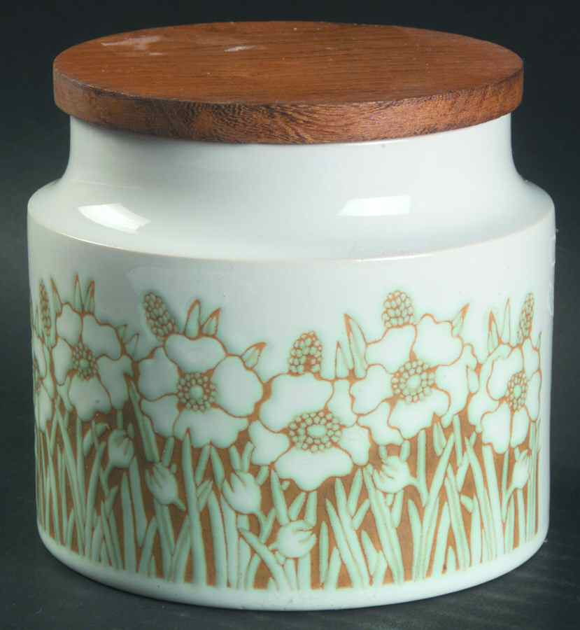 Fleur Small Canister & Wood Lid by Hornsea-1