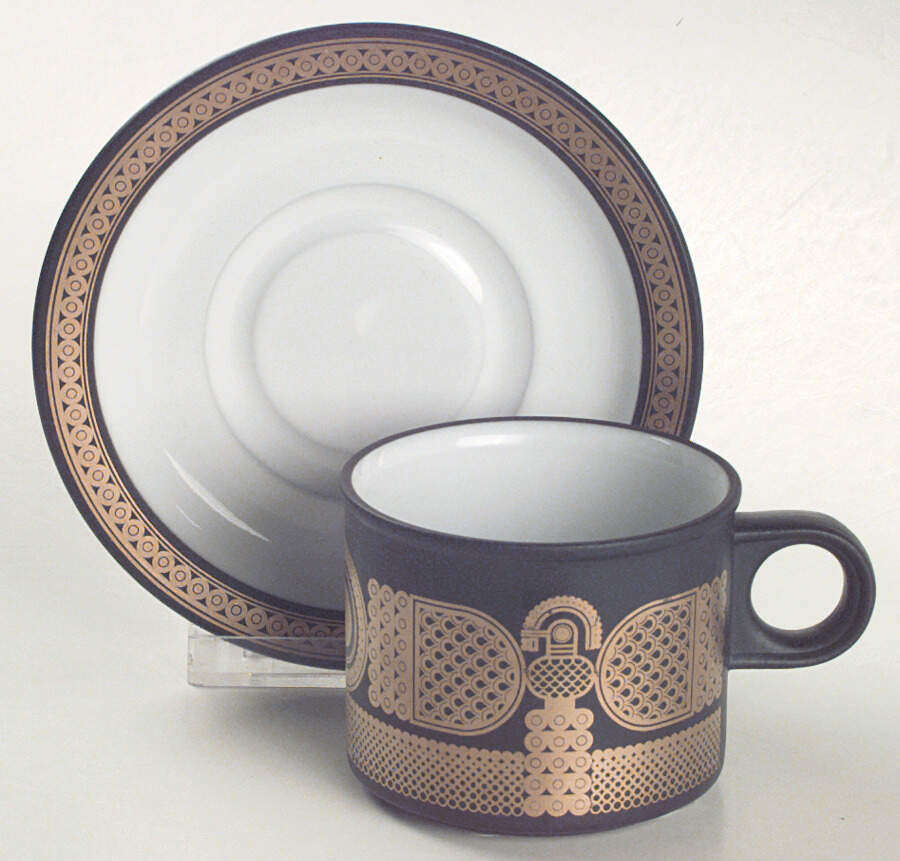 Midas Flat Cup & Saucer Set by Hornsea-1