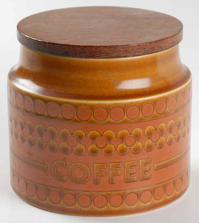 Saffron Coffee Canister & Wood Lid by Hornsea-1