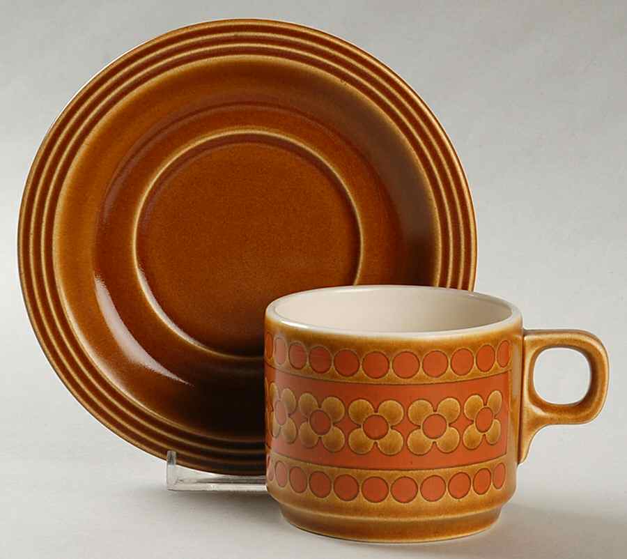Saffron Flat Cup & Saucer Set by Hornsea-1