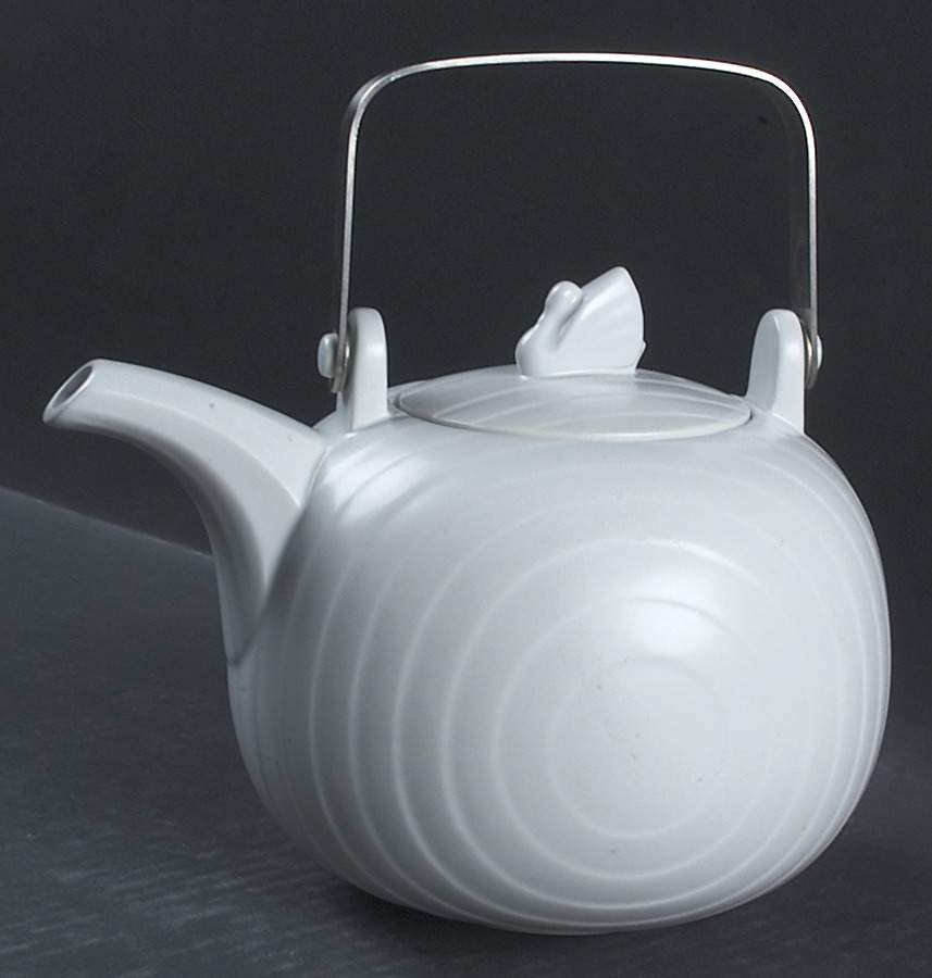 Swan Lake Grey Teapot & Lid by Hornsea-1
