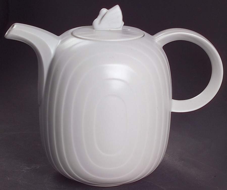 Swan Lake Grey Coffee Pot & Lid by Hornsea-1