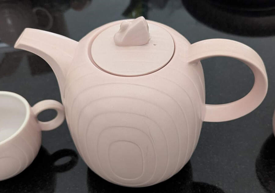 Swan Lake Pink Coffee Pot & Lid by Hornsea-1