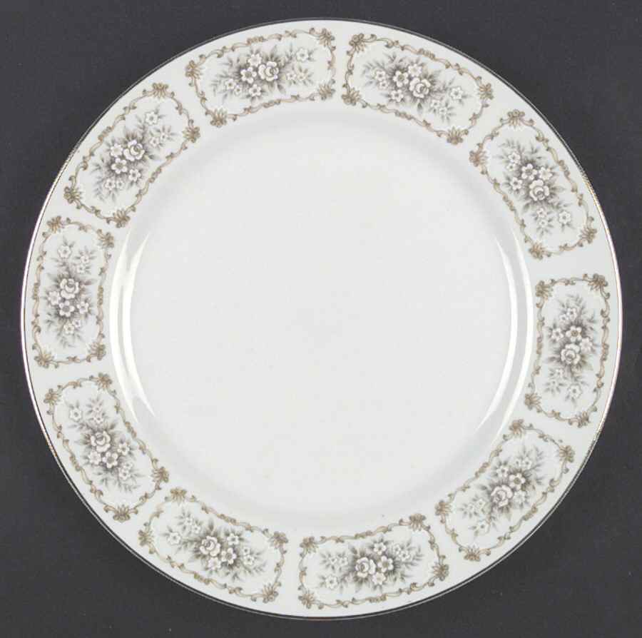 Elegance (Gold Trim) Dinner Plate by Happy Home-1
