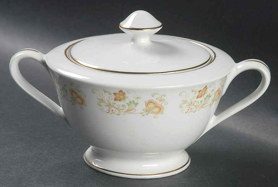Spring Garden Sugar Bowl & Lid by Happy Home-1