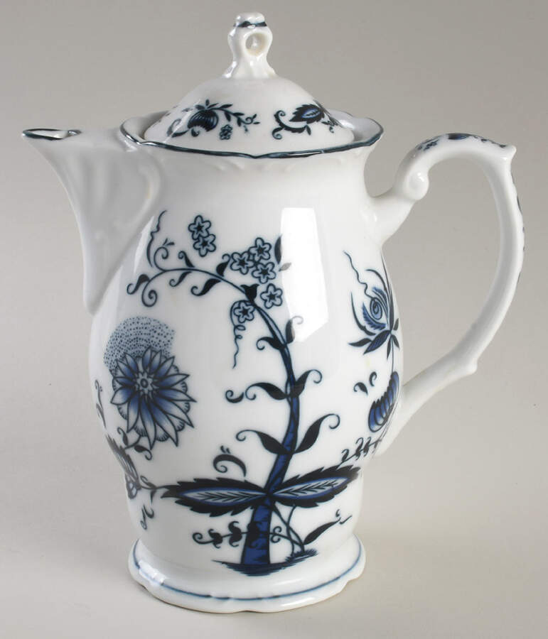 Blue Onion Coffee Pot & Lid by House of Prill-1