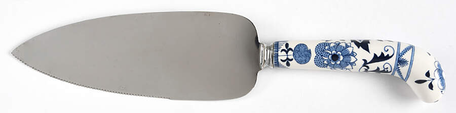 Blue Onion Pie & Cake Server with Stainless Blade by House of Prill-1