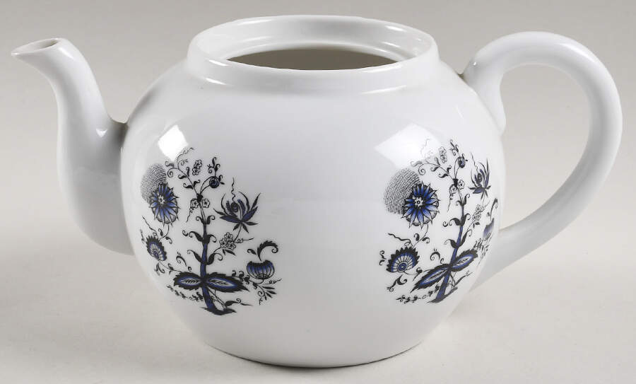 Blue Onion Teapot No Lid by House of Prill-1