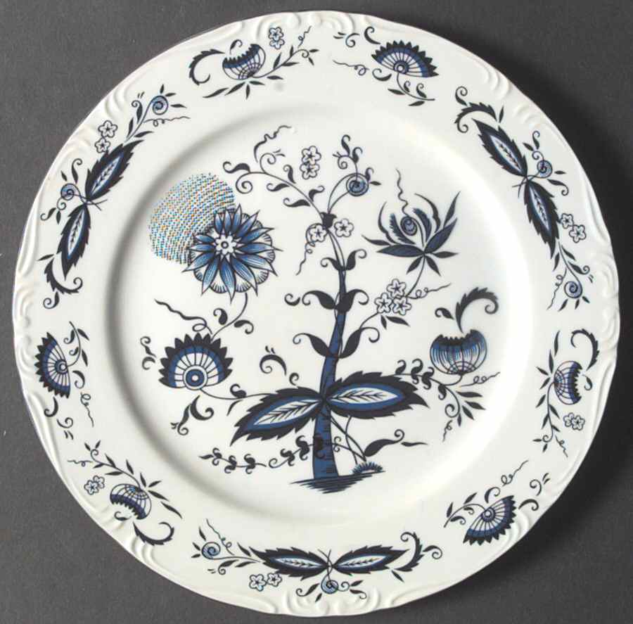 Blue Onion Dinner Plate by House of Prill-1