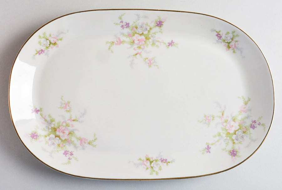 Roxanne 12" Oval Serving Platter by Heirloom Collection-1
