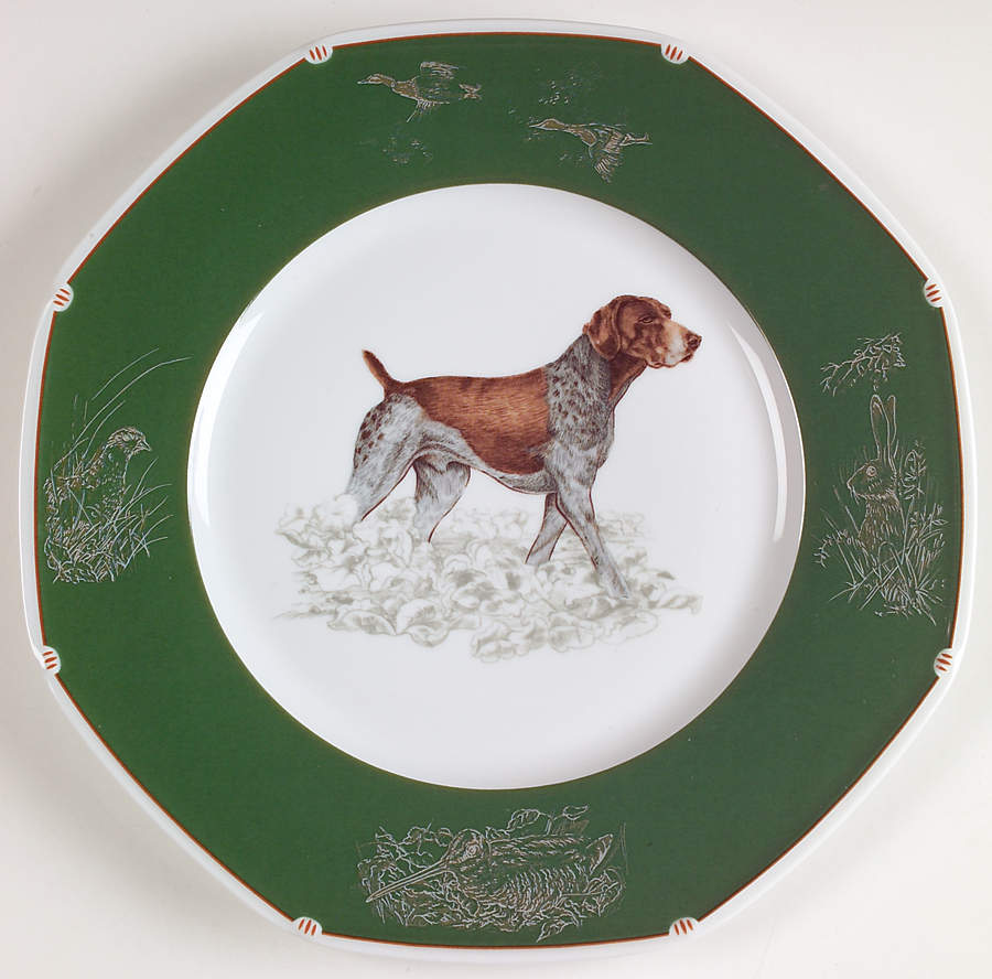 Chasse Hunter Green Dinner Plate by Hermes-1