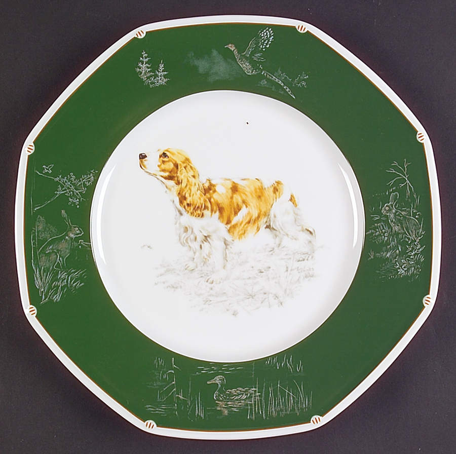 Chasse Hunter Green Dinner Plate by Hermes-1