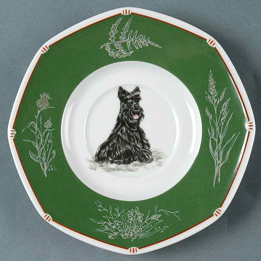 Chasse Hunter Green Saucer for Flat Cup by Hermes-1