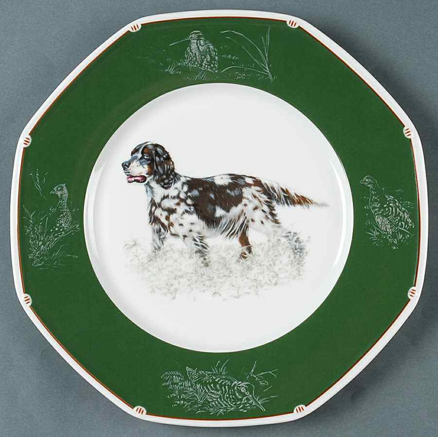 Chasse Hunter Green Dinner Plate by Hermes-1