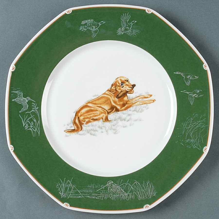 Chasse Hunter Green Dinner Plate by Hermes-1