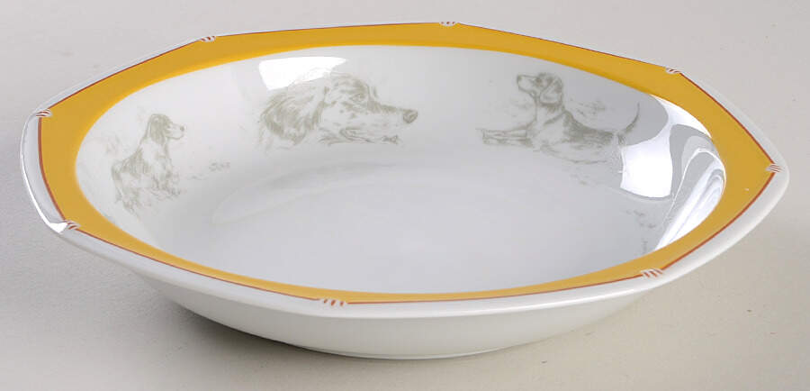 Chasse Yellow Soup/Cereal Bowl by Hermes-1