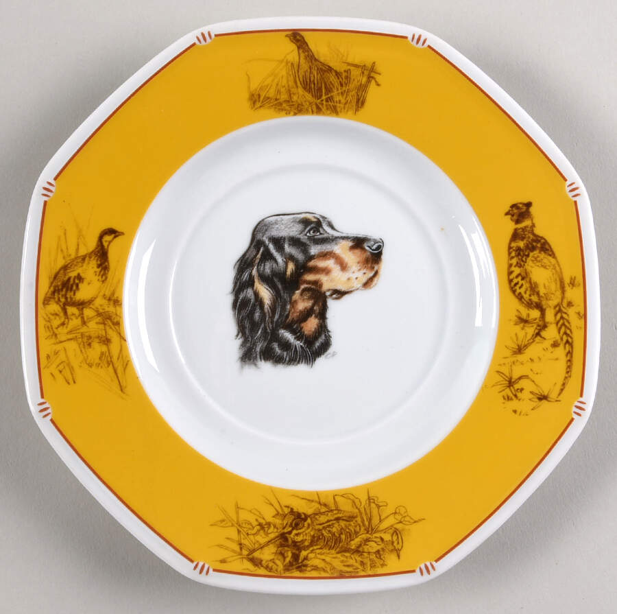 Chasse Yellow Saucer for Breakfast Cup by Hermes-1
