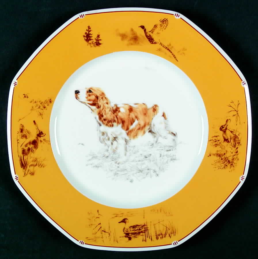 Chasse Yellow Dinner Plate by Hermes-1