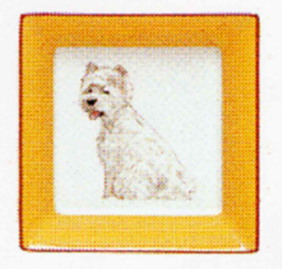 Chasse Yellow 3" Ashtray by Hermes-1