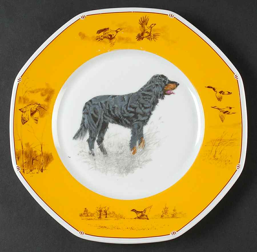Chasse Yellow Dinner Plate by Hermes-1