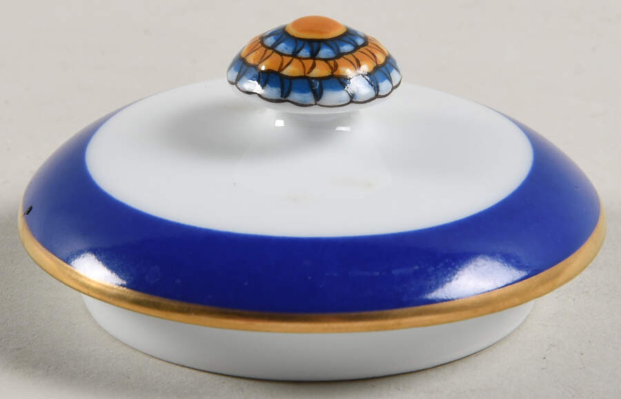 Cocarde de Soie Lid for Sugar Bowl by Hermes-1