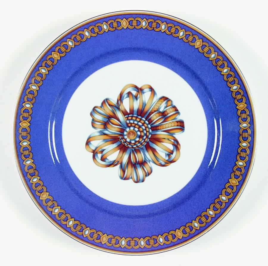 Cocarde de Soie Large Dinner Plate by Hermes-1