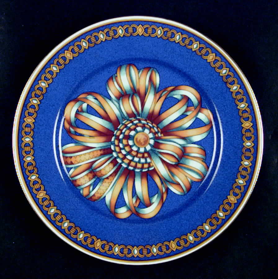 Cocarde de Soie Dessert/Pie Plate by Hermes-1