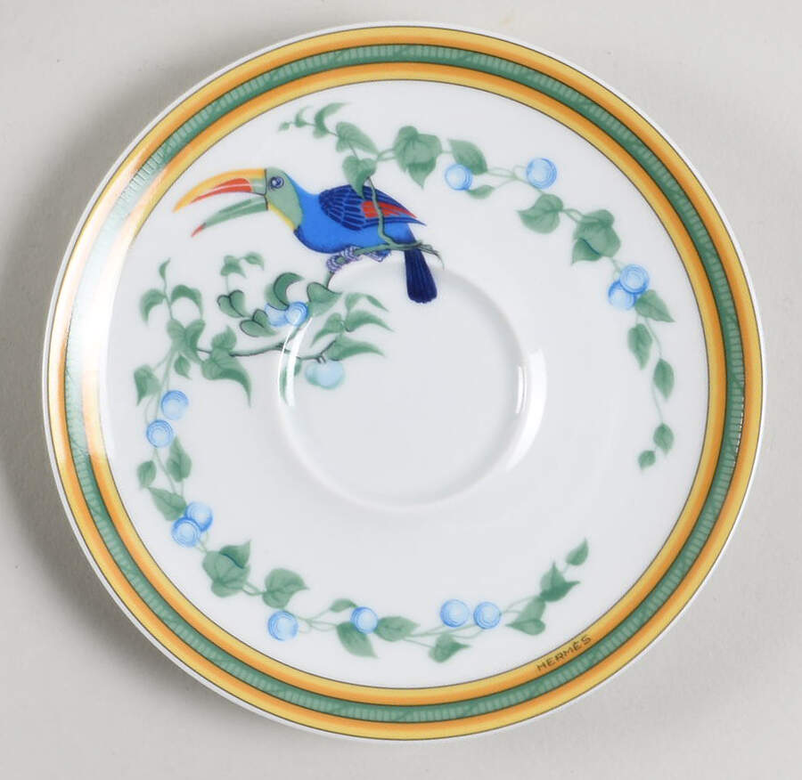 Toucans (Birds) Saucer by Hermes-1