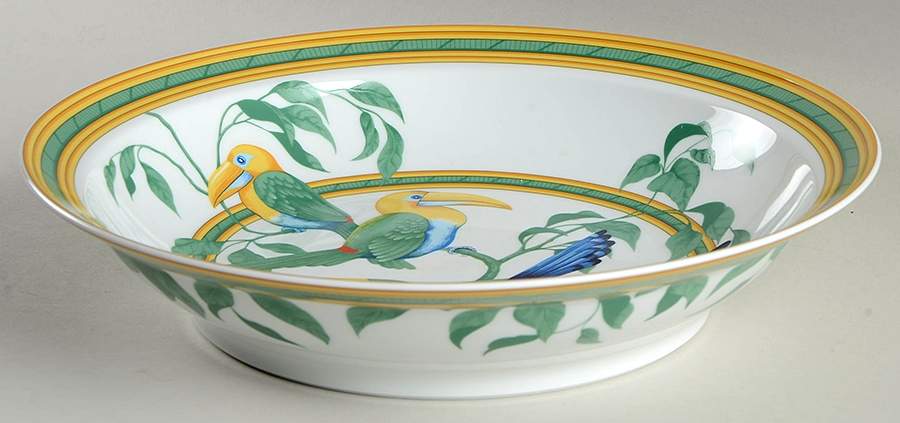 Toucans (Birds) Deep Round Platter by Hermes-1