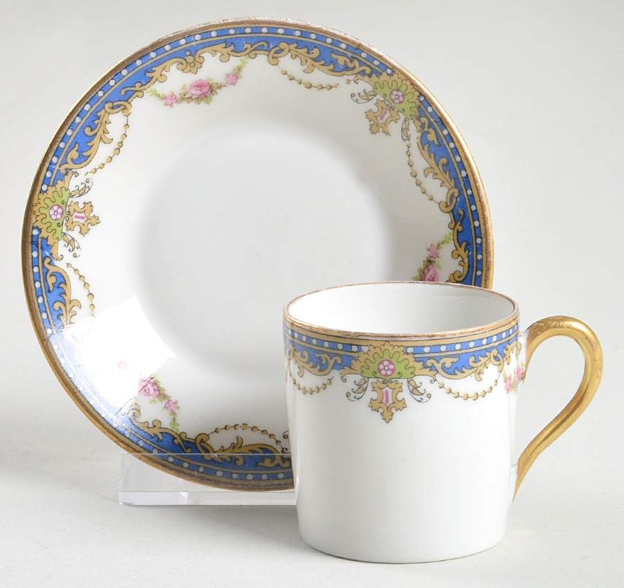 HRO1 Flat Demitasse Cup & Saucer Set by Robert Haviland-1
