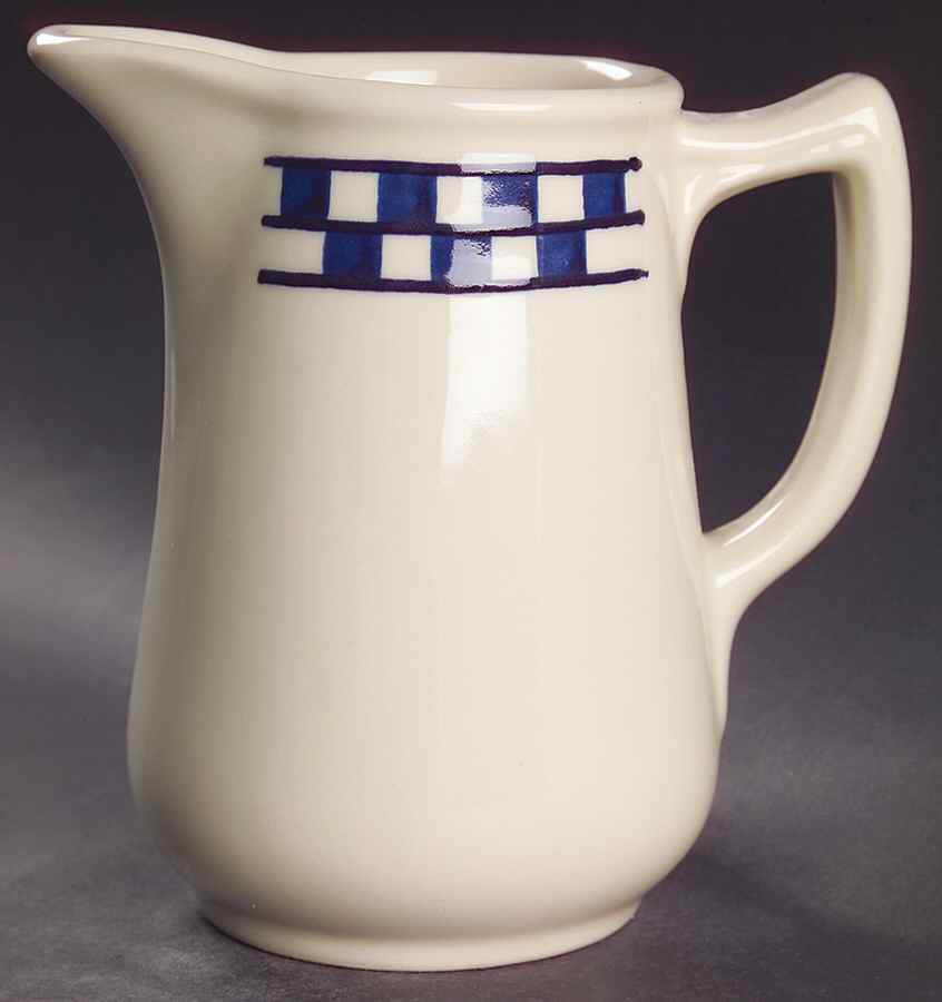 Blue Checks 20 Oz Pitcher by Hartstone-1